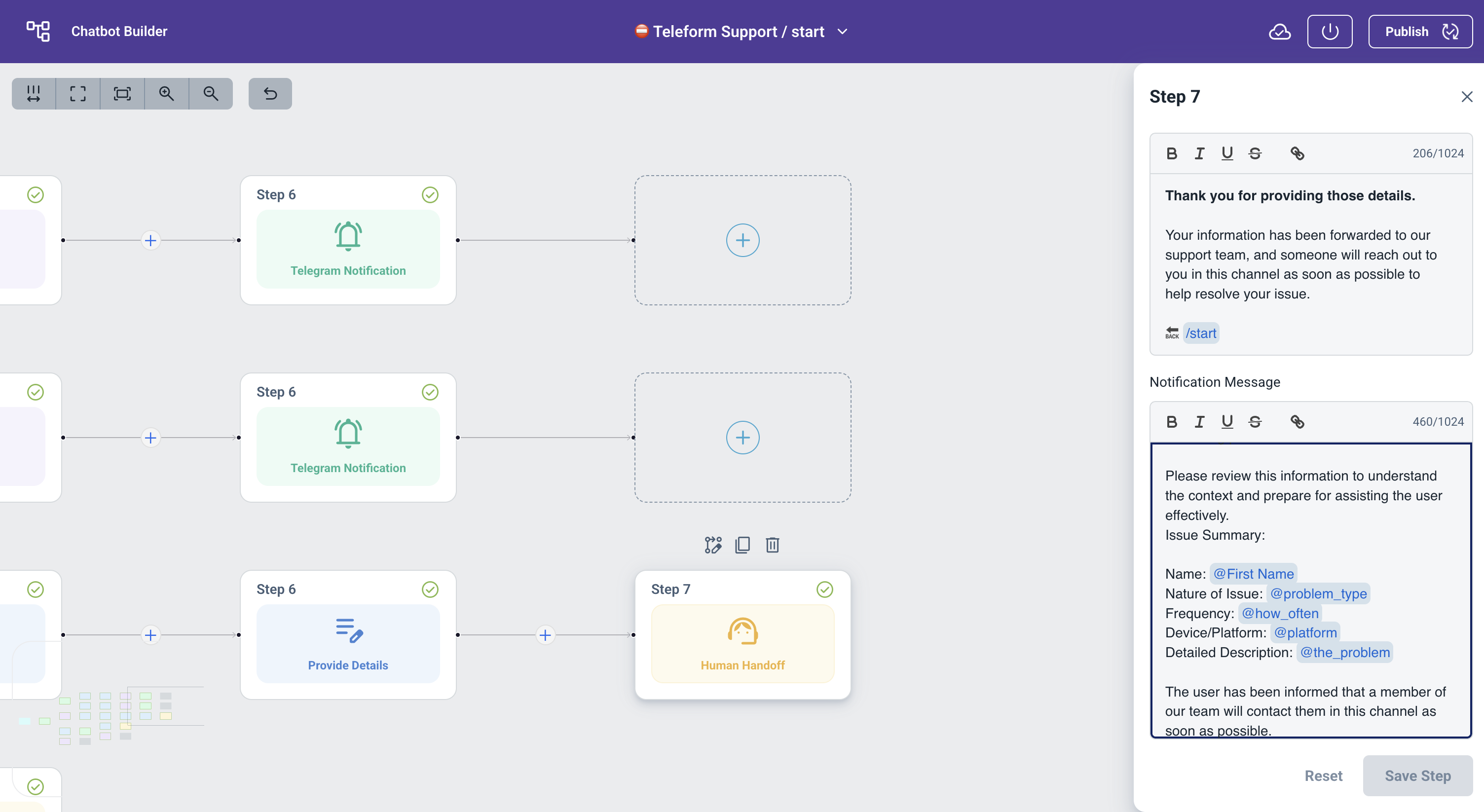 Human Handoff Node Example